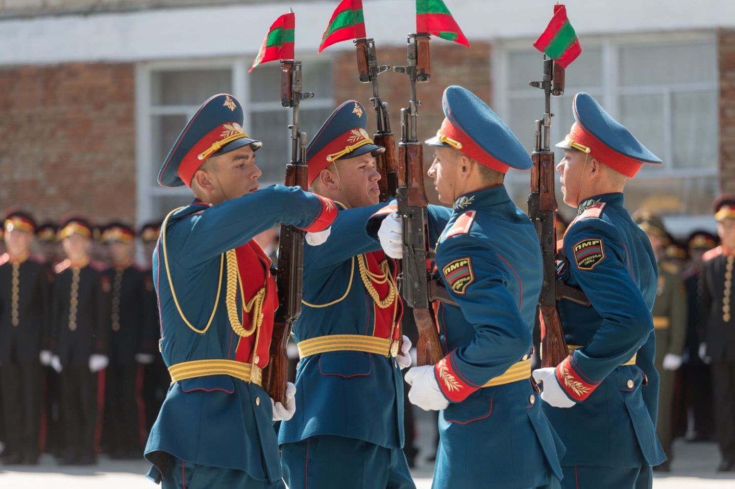 The Tiraspol Suvorov Military School's opening ceremony in 2017 in Tiraspol.